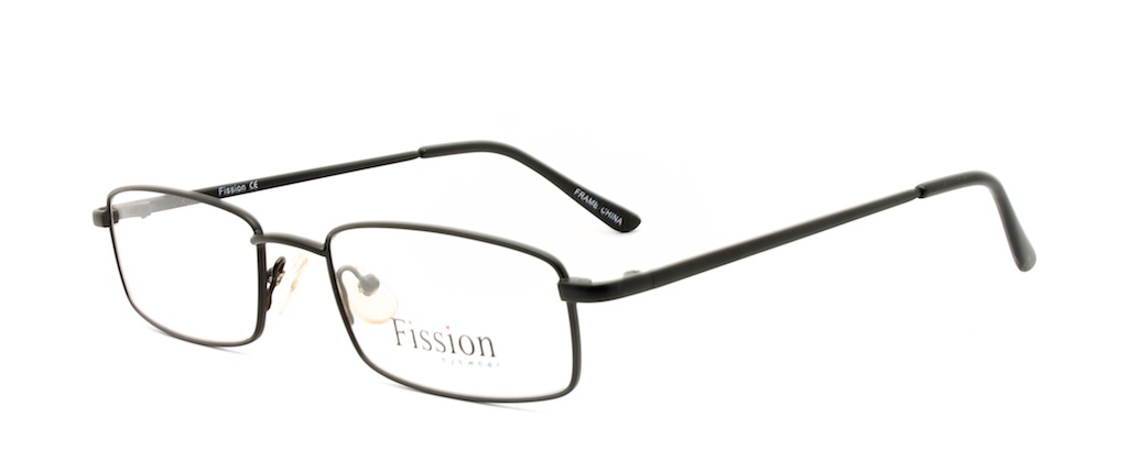 Men's Eyeglasses Fission 027 Black - $39.00